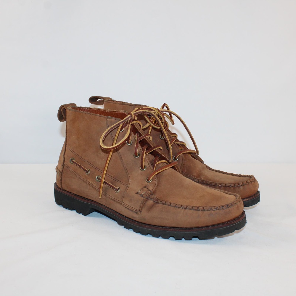 Allen Edmonds Nubuck Men's Lace Up Tan Chukka Lug Sole Boots Size 11 D